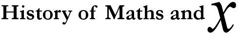History of Maths and x